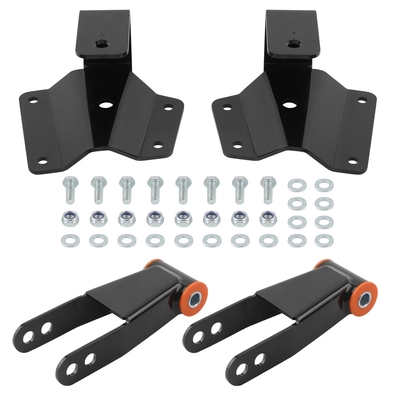 Drop Kit Rear Shackles & Hangers for Chevy Silverado GMC Sierra 1500 (1999–2006)