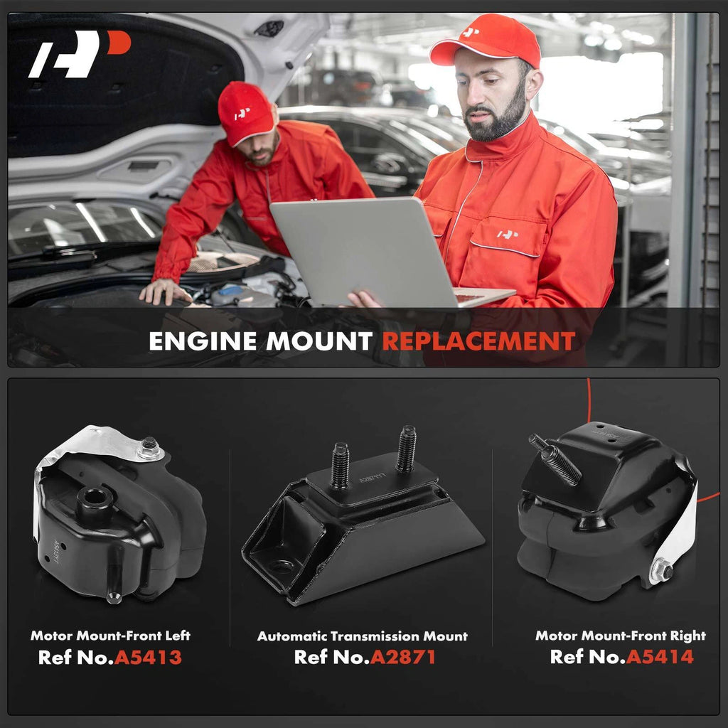 3X Front Engine & Transmission Mount for Ford F-150 (2004)