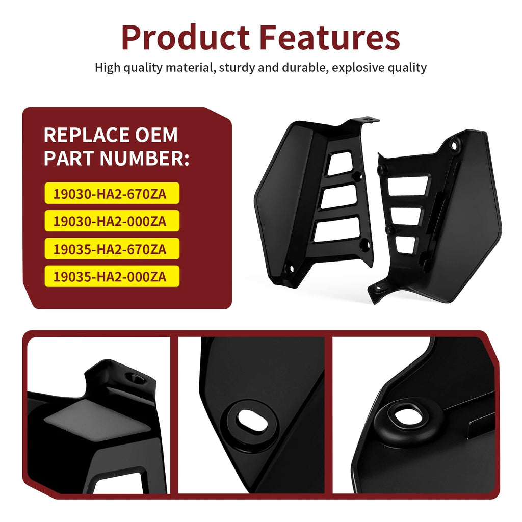 Radiator Shrouds for Honda ATC250R (1985–1986) 19030-HA2-670ZA 19035-HA2-670ZA