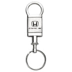 Satin-Chrome Valet Keychain - Officially Licensed for Honda Civic Si