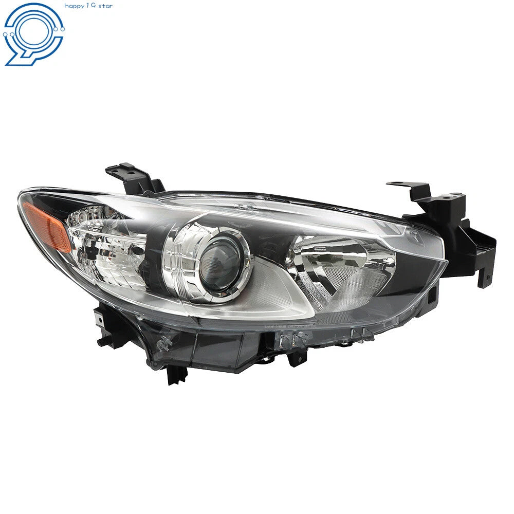 Right Side Headlight for Mazda 6 (2014–2017) Black Housing Clear Lens