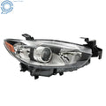 Right Side Headlight for Mazda 6 (2014–2017) Black Housing Clear Lens