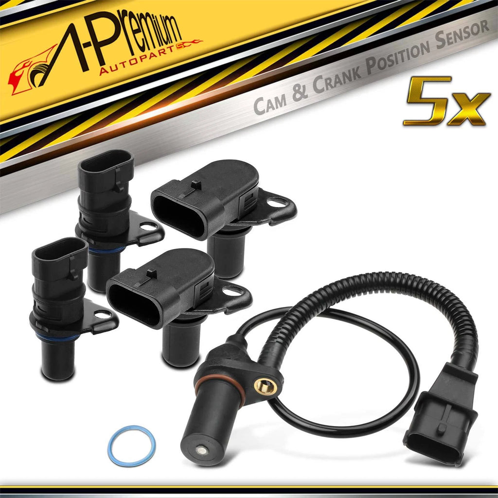 Set of 4 Camshaft and Crankshaft Position Sensors for Kia Optima (2006)