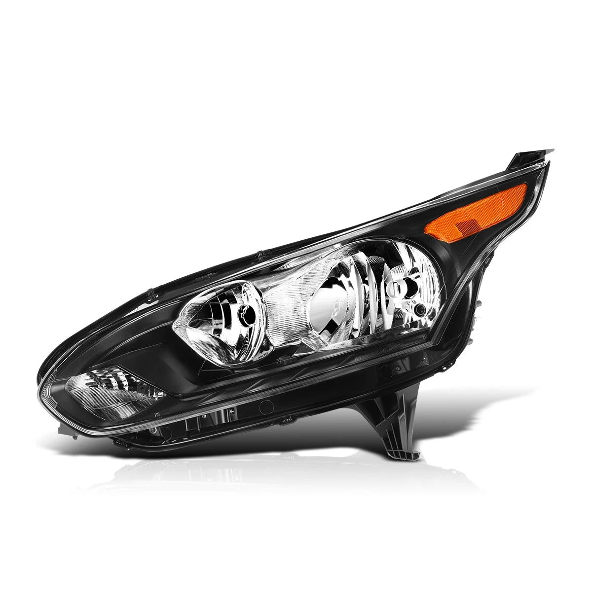 Left Side Headlight for Ford Transit Connect (2014–2018) Black Housing