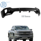 Front Bumper Face Bar Steel Black for Chevrolet Silverado 1500 (2016–2018)