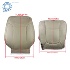 Leather Tan Seat Cover for Ford F250 F350 (2011–2016) Driver Top & Bottom