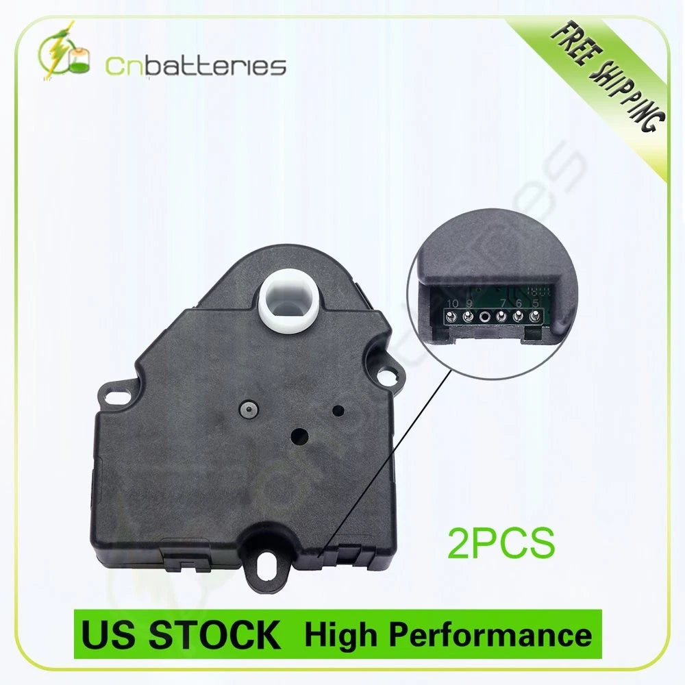 2X HVAC Heater Blend Door Actuator for Chevrolet Buick GMC Cadillac (–) 89018375