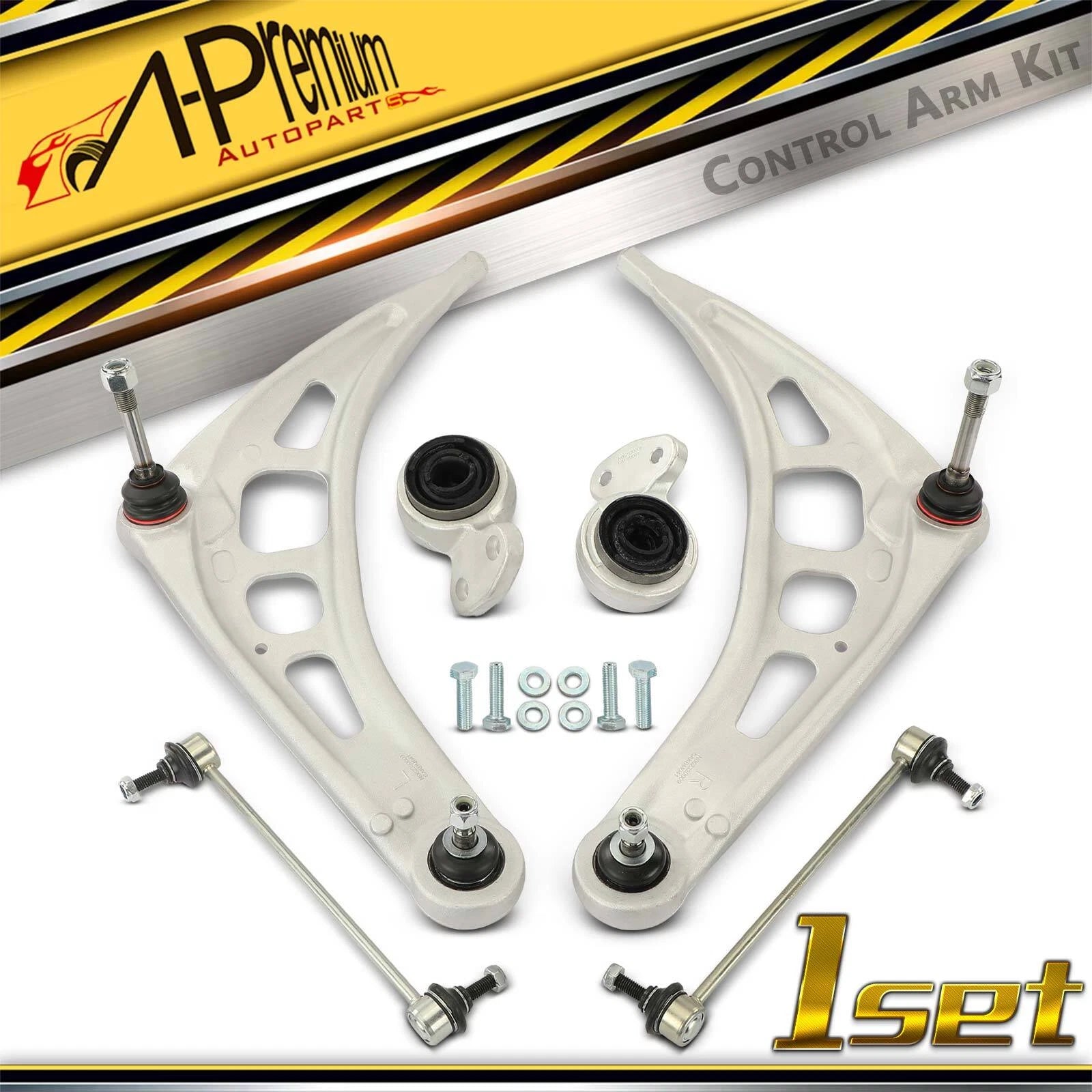 Set of 6 Front Control Arm Bushings & Sway Bar Links for BMW 325i Z4 (2006–2008)