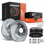 Front Drilled Brake Rotors and Ceramic Pads for Toyota RAV4 (2006-2018)