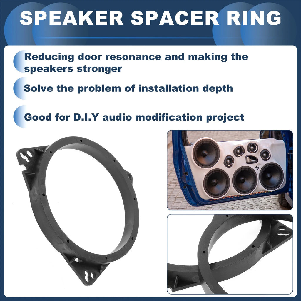 2X Speaker Spacer Ring Adaptor for Toyota 6.5" Tweeter 