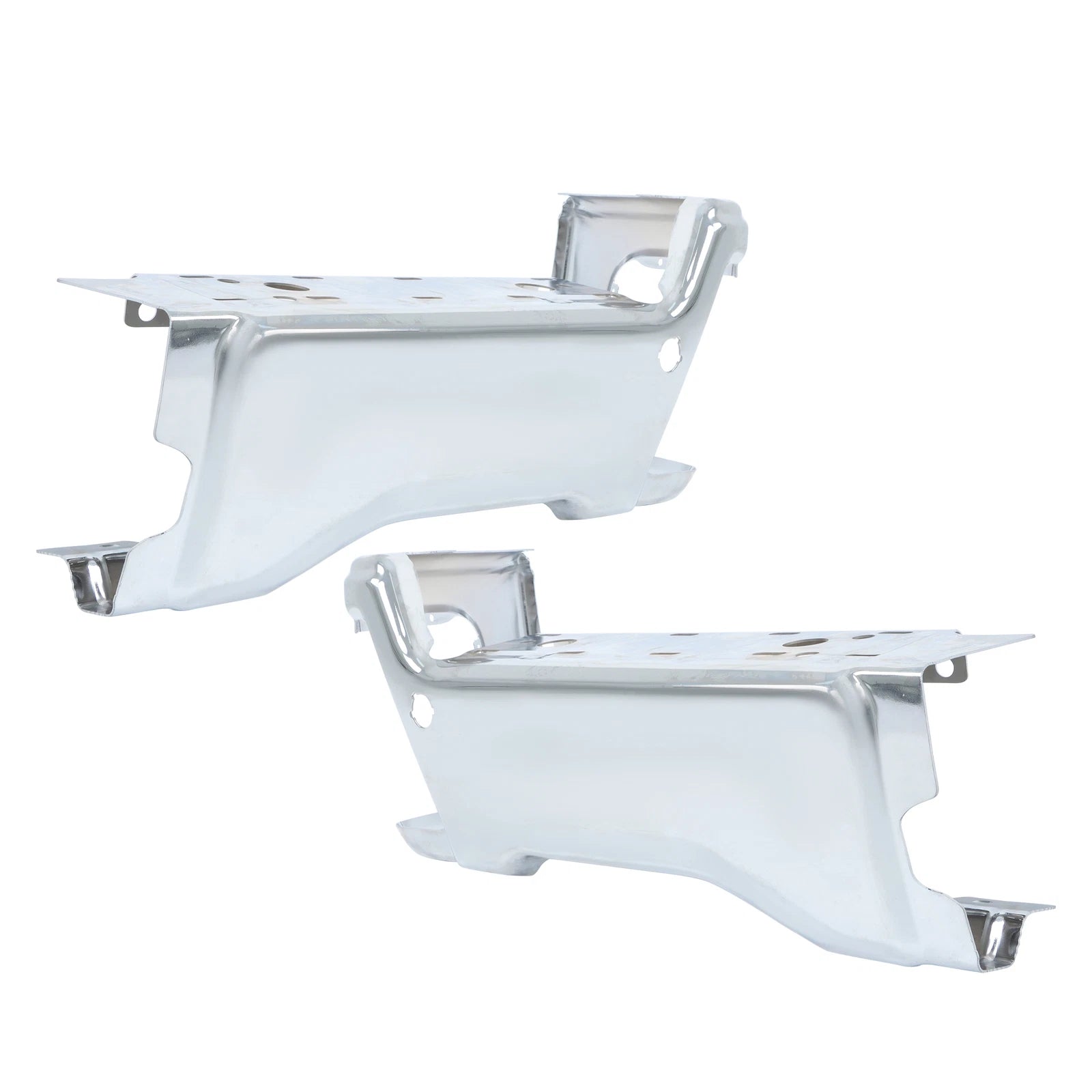 Set of 2 Rear Bumper End Caps for Ford F-250 (2023–2025) Chrome