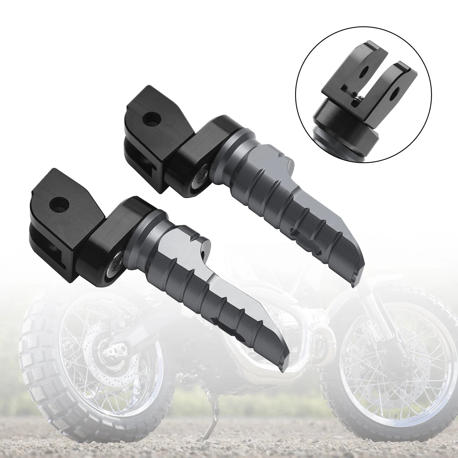 Front Footrests Foot Pegs for Ducati Multistrada 1200/1200S/1200 Enduro (2010–2019)