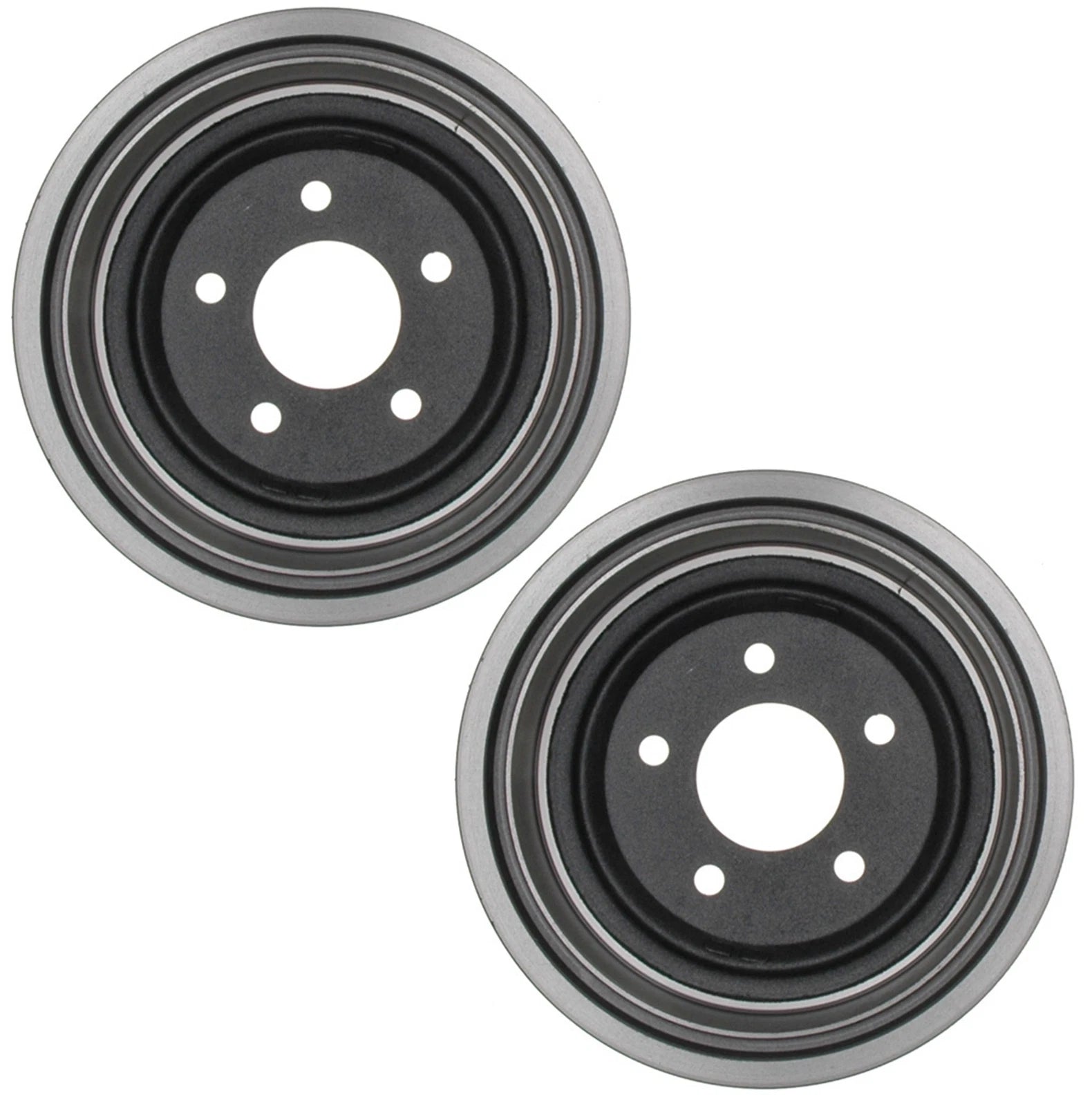 Set of 2 Rear Brake Drums for Chevy Celebrity Pontiac 6000 (1982–1990)