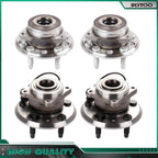 Set of 4 Wheel Bearing Hubs for Chevrolet Equinox (2010–2017)