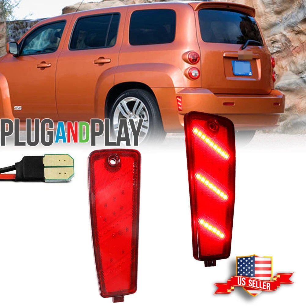 LED Rear Bumper Side Marker Parking Lights for Chevrolet HHR (2006–2011)