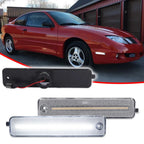 2X Clear Lens White LED Front Side Marker Lights for Pontiac Sunfire (2000–2005)