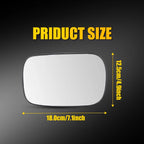 Left Heated Mirror Glass for Volvo XC60 (2010–2017) with Backing Plate