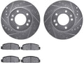 Front Brake Pad and Rotor Kit for Mazda RX7 (1989–1991) DZ471QB
