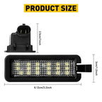 2X LED Rear License Plate Light Lamp for Dodge Challenger Chrysler 300 (2015–2021)