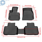 Set of 4 Floor Mats Cargo Liner for BMW X3 G01 (2018–2024) X4 G02 (2019–2024)