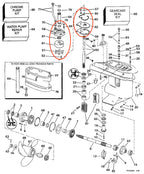 Outboard Water Pump Repair Kit for Evinrude Johnson (391636, 393509)