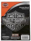 Harley-Davidson Embossed Chrome Bar & Shield Vinyl Decal 3017