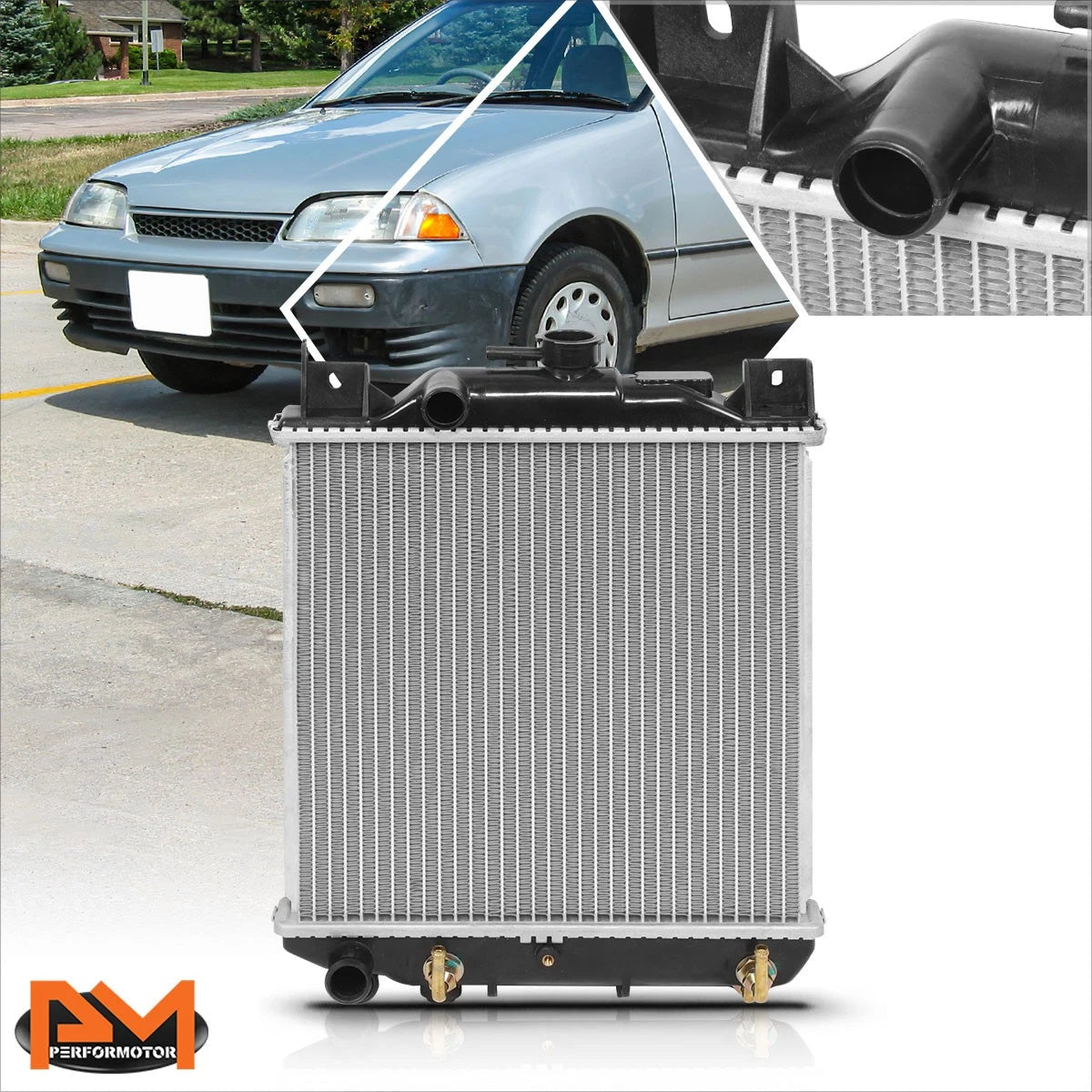 Full Aluminum Core Radiator for Geo Metro/Suzuki Swift (1989–1994) DPI-1444