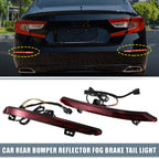 2X Rear Bumper Reflector LED Brake Turn Signal Light for Honda Accord (2018–2022)