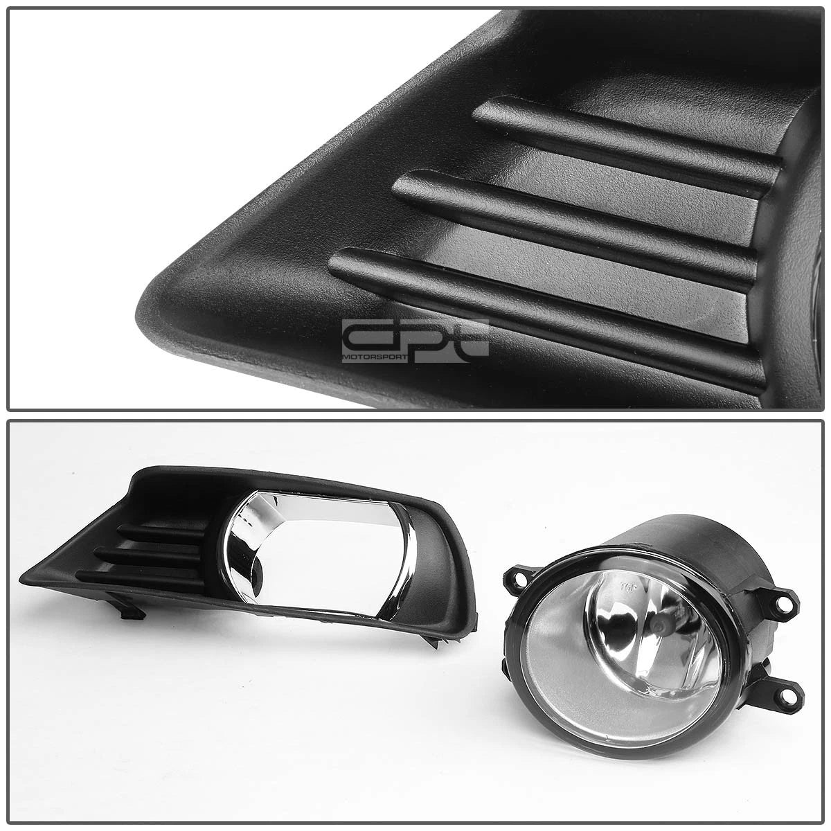 Fog Light Set for Toyota Camry XV40 (2007–2009) - Clear Lens, Bezel, Switch