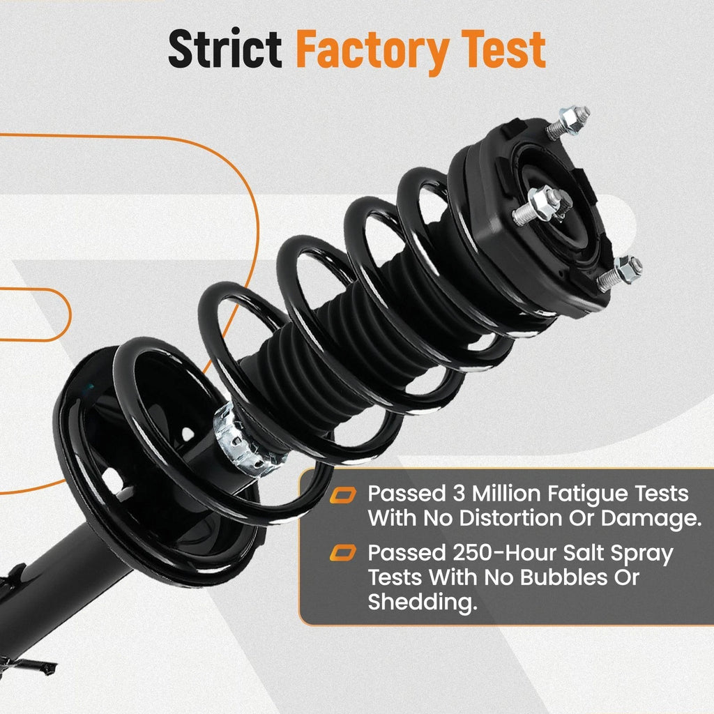 Rear Pair Complete Shocks Struts w/ Coil Assembly for Toyota Venza (2009–2012)
