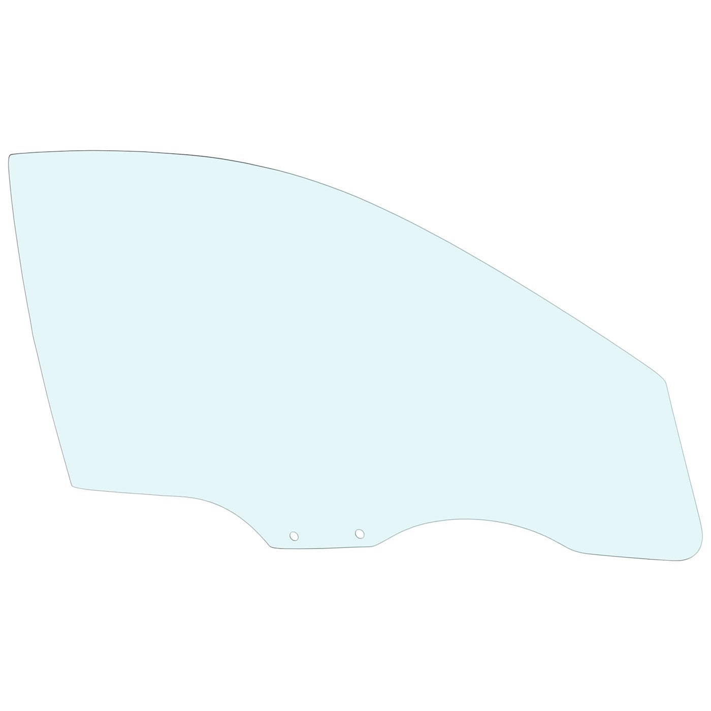 Front Passenger Door Glass for Kia Rio (2001–2005)