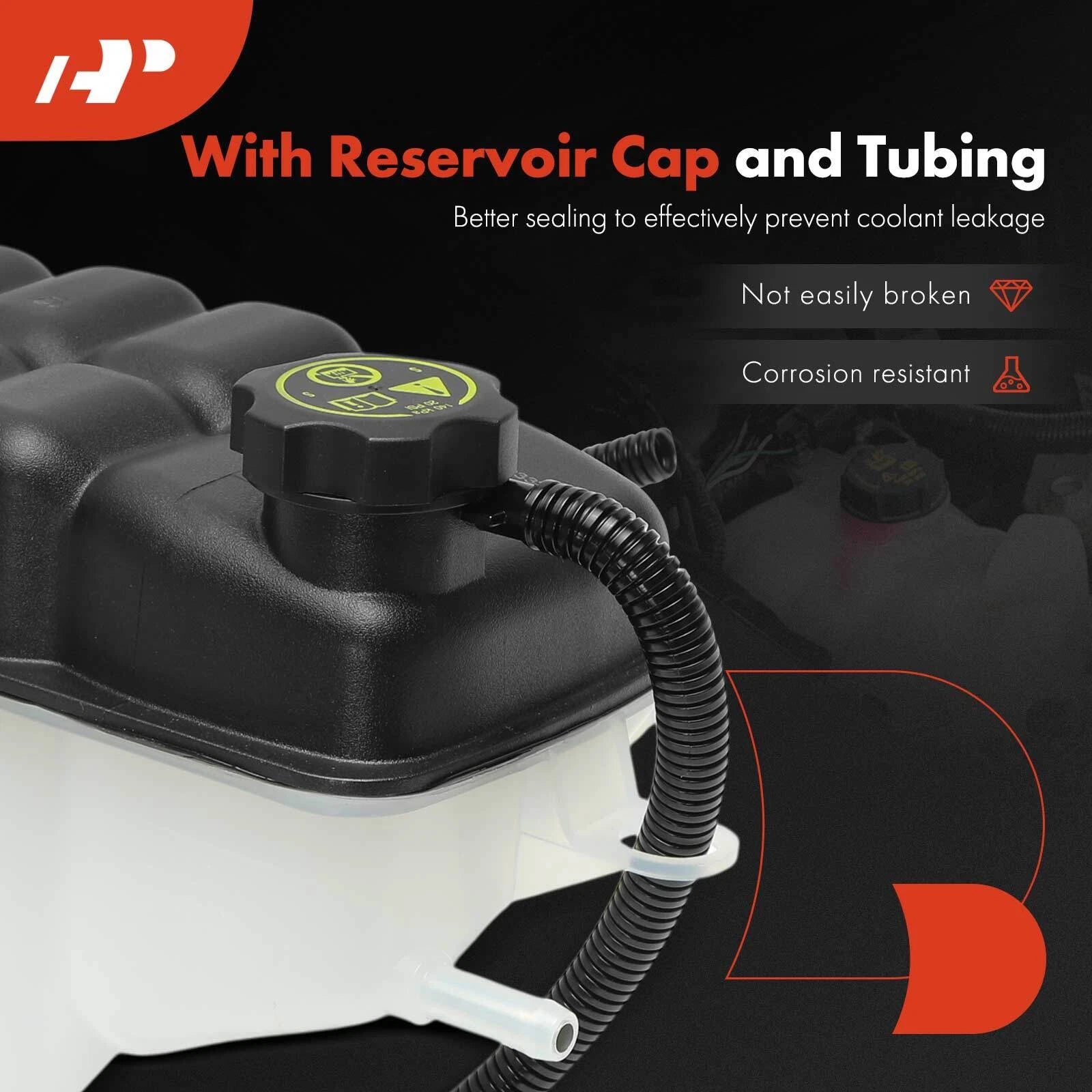 Coolant Reservoir with Cap & Hose for Silverado 1500 (2009-2013)