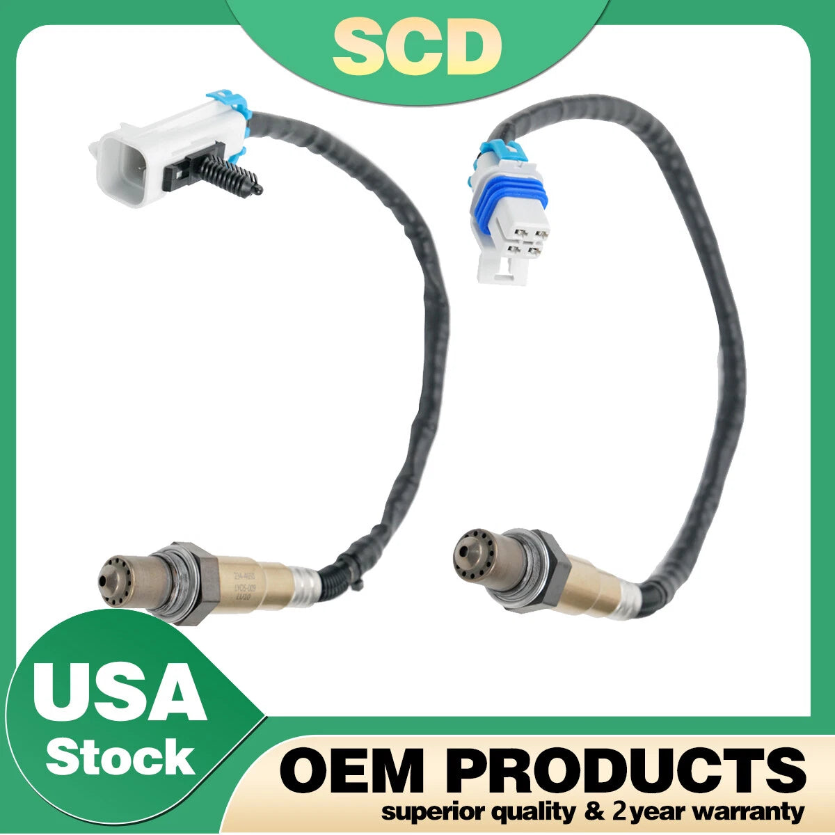 2 Oxygen Sensors for Chevy Pontiac Grand Prix Buick (2004–2008) 234-4651 234-4646