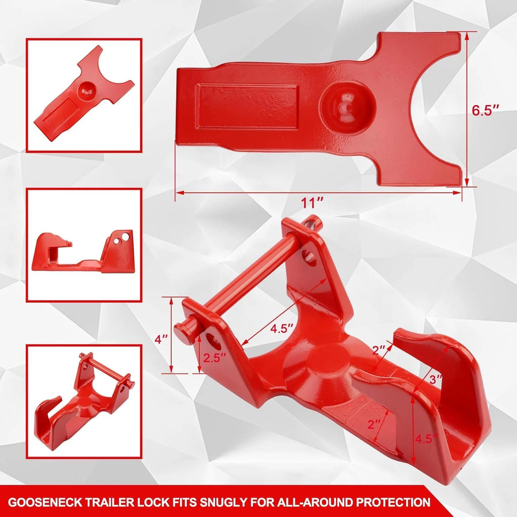 Gooseneck Trailer Hitch Lock for RV Heavy Trailers (Fits Various Models)