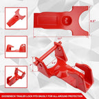 Gooseneck Trailer Hitch Lock for RV Heavy Trailers (Fits Various Models)