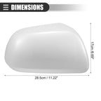 Right Side Mirror Cover Cap for Toyota Highlander (2009–2014) ABS White