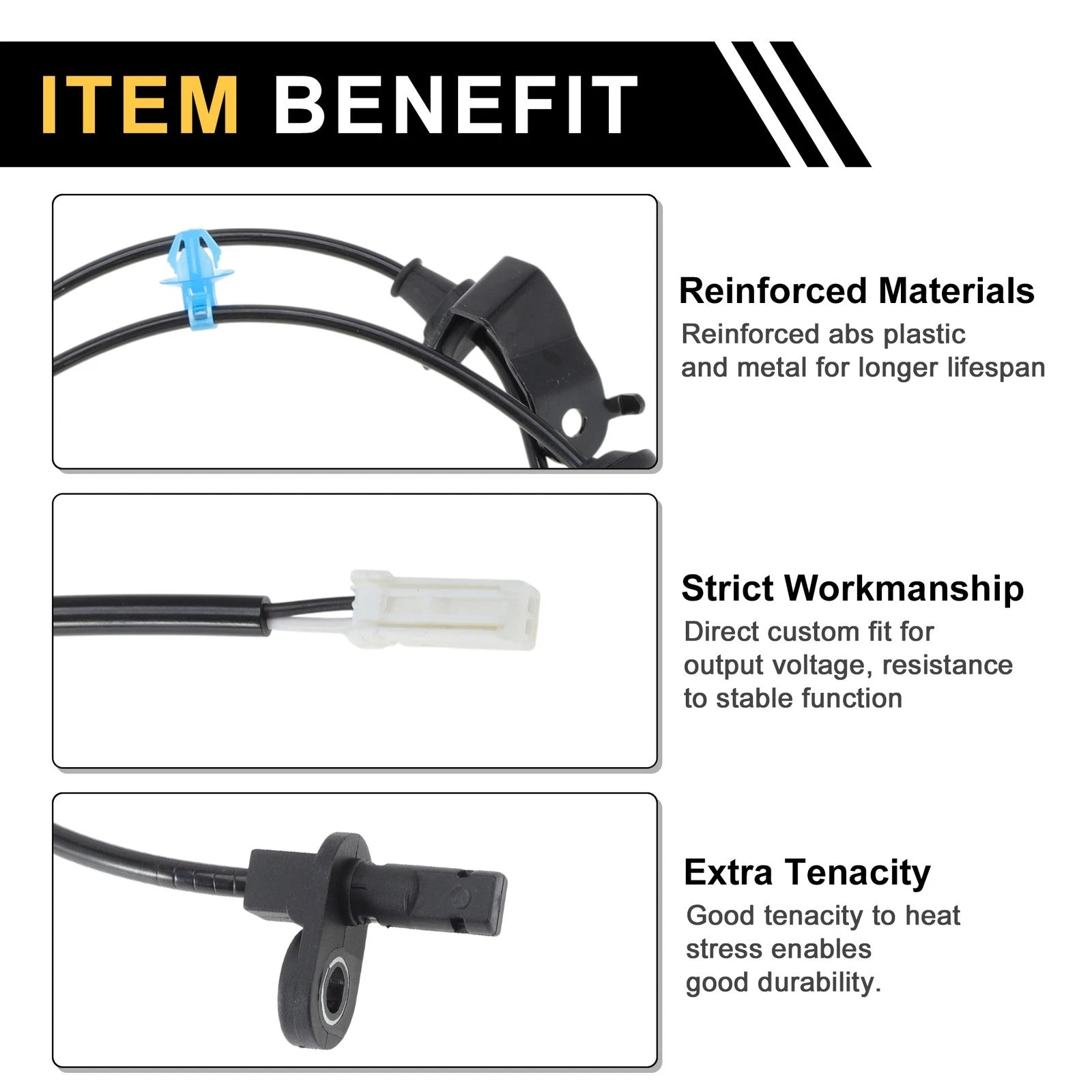 ABS Wheel Speed Sensor No. 57470TF0013 for Honda Fit (2009–2013) Rear Right