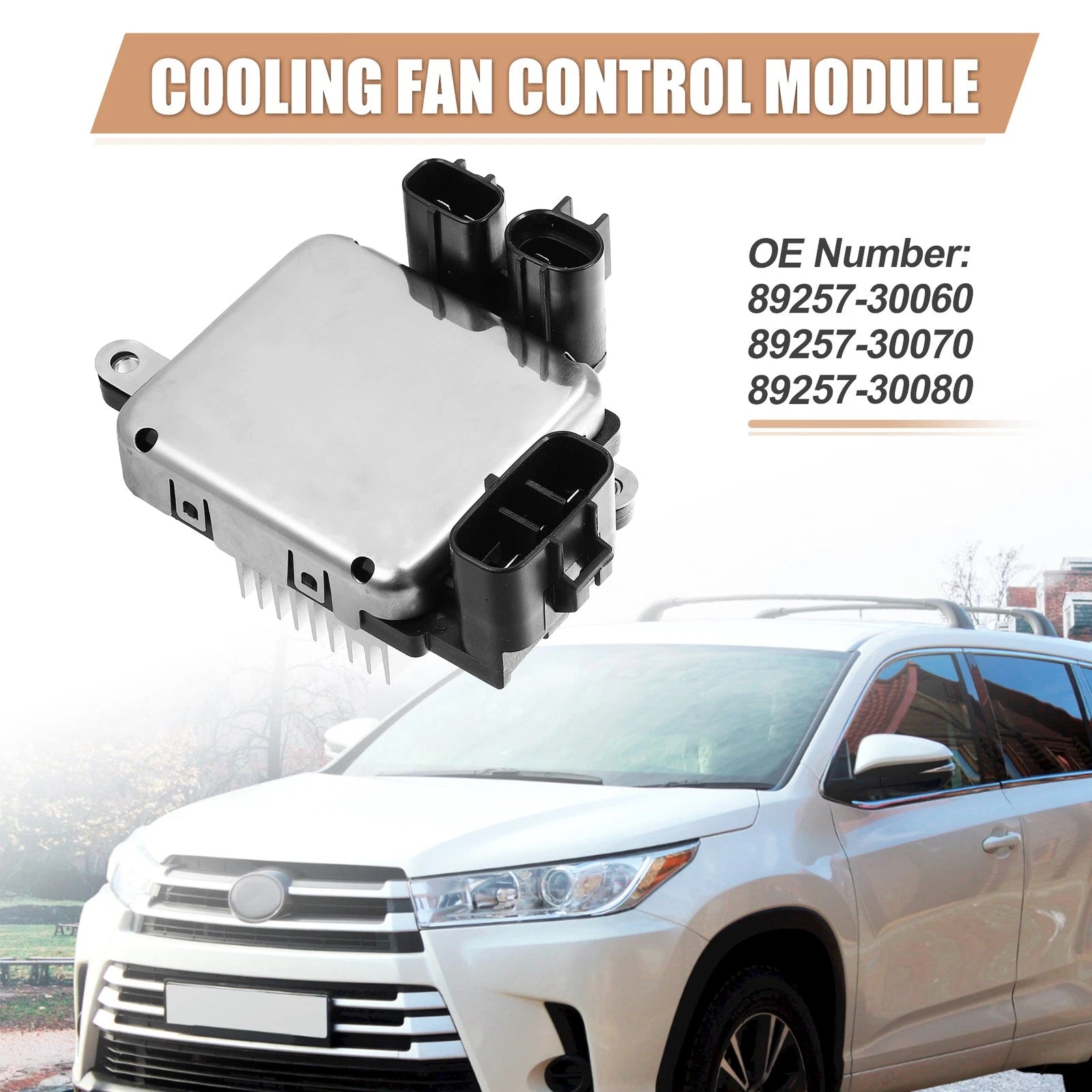 Engine Cooling Fan Control Module for Toyota (Replace 89257-30060)