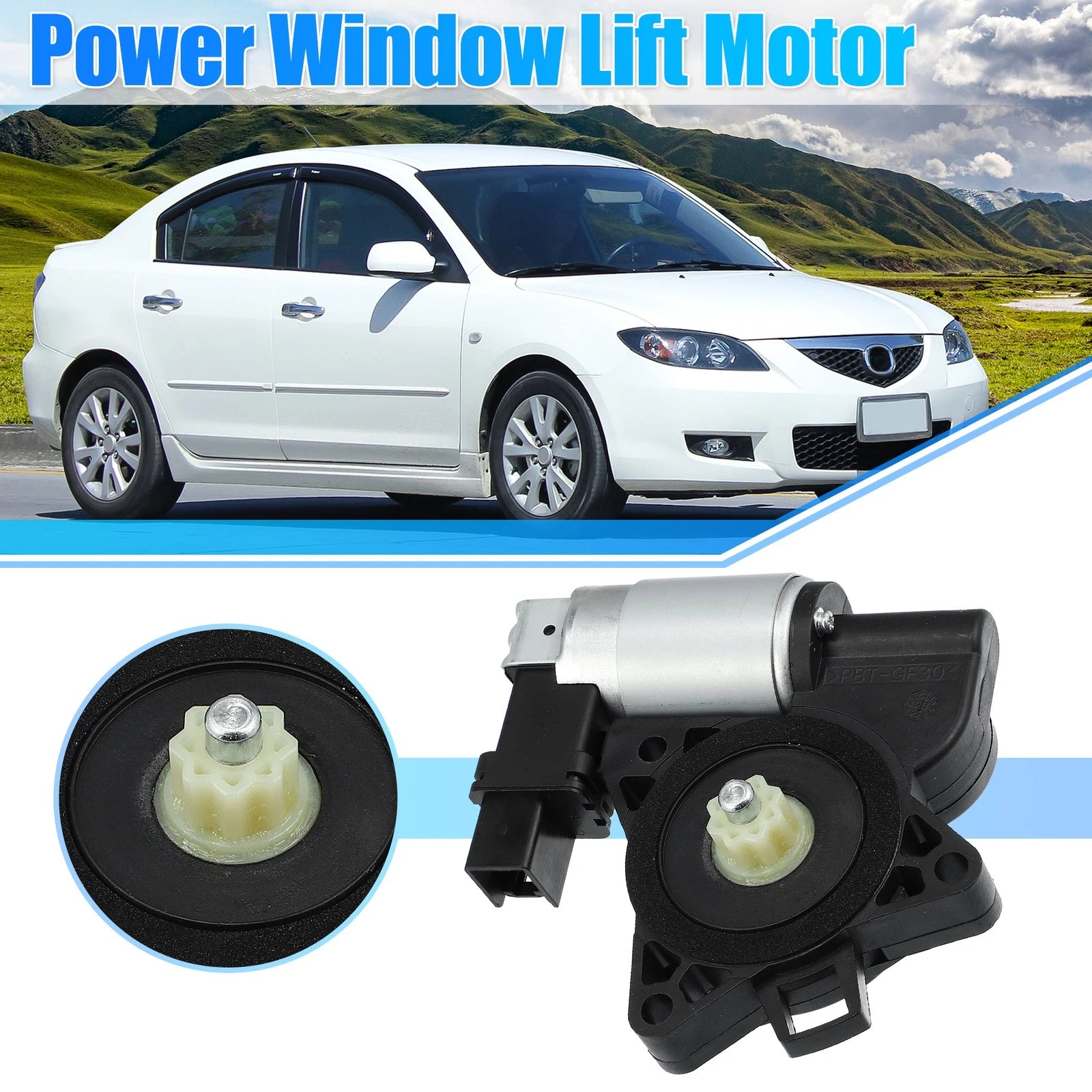 Power Window Lift Motor G22C5858XF for Mazda 3 (2004–2009), Mazda 5 (2012–2014)