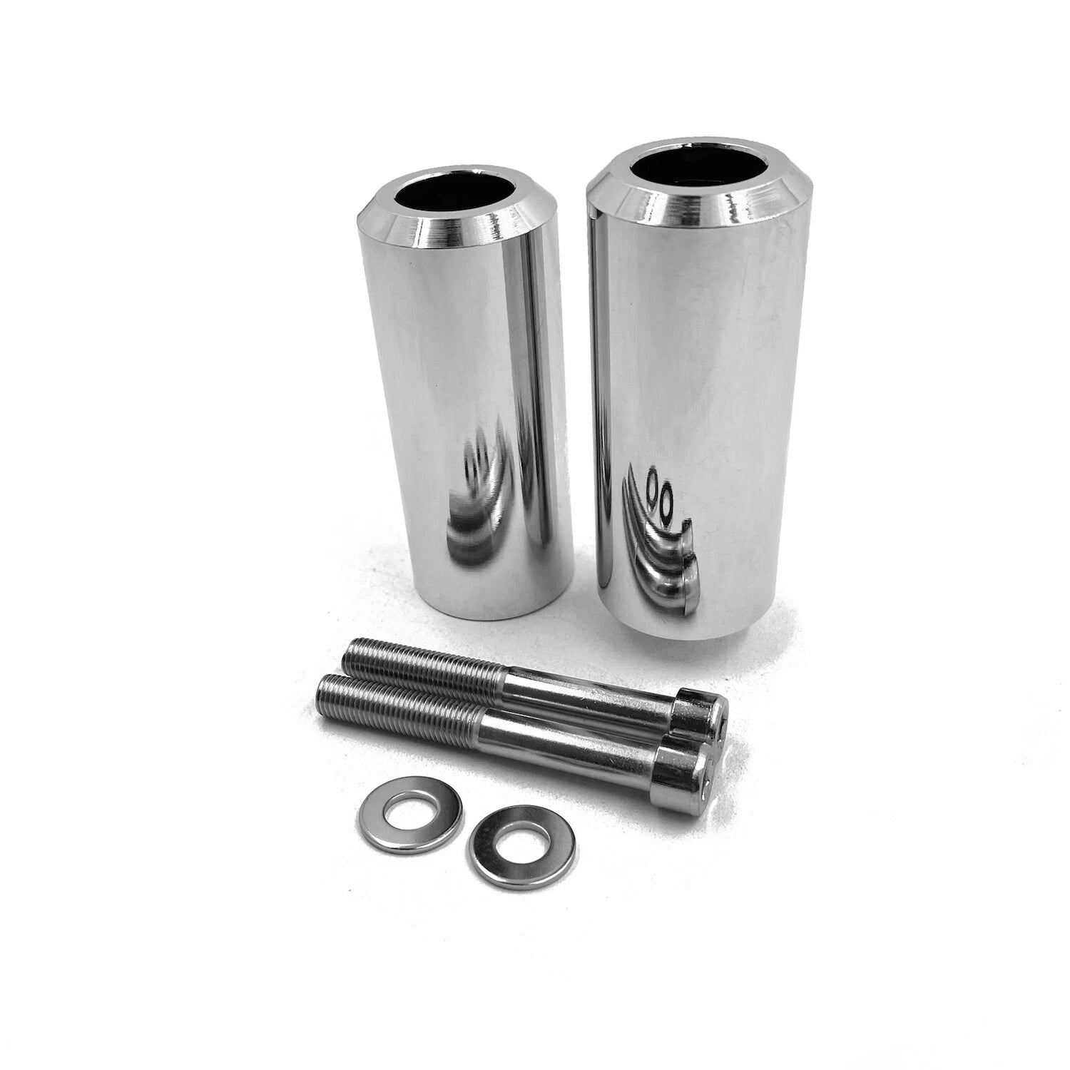 Chrome Extended Frame Slider Crash Protectors for Yamaha YZF600R (1996–2007)
