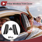 8 Pcs Door Pillar Window Trim for Nissan Altima (2002–2006) Black