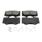 DuraGo Front Rotors & Bosch QuietCast Ceramic Pads for Lexus GX470, 4Runner (2003–2009)