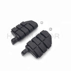 Black Dually Foot Rest Pegs for Harley Touring Electra Glide Softail Dyna (2000–2023)