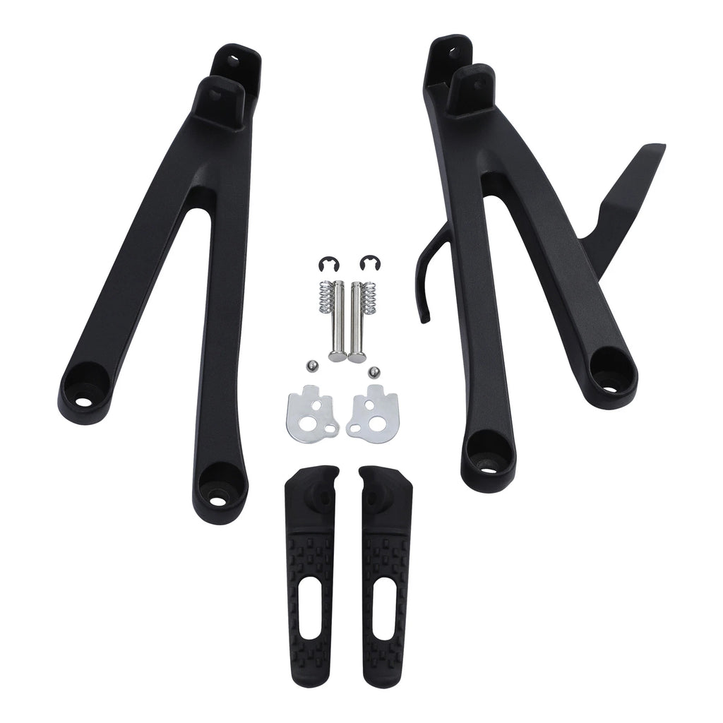 Rear Passenger Foot Pegs Bracket for Honda CBR600RR (2007–2025) Black
