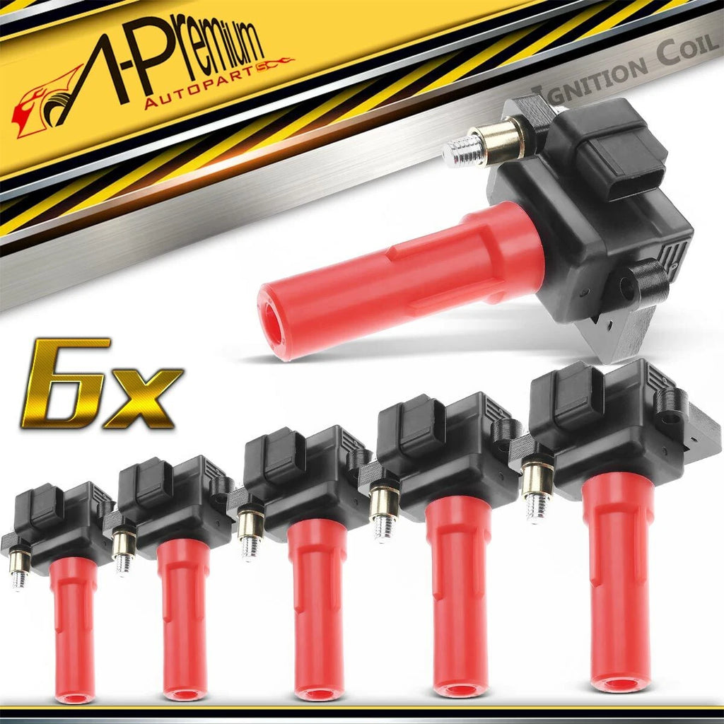 6x Red Ignition Coil for Subaru Outback Legacy (2010–2019)