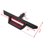 2" Receiver Rear Guard Drop Trailer Tow Hitch Step Bar with LED for