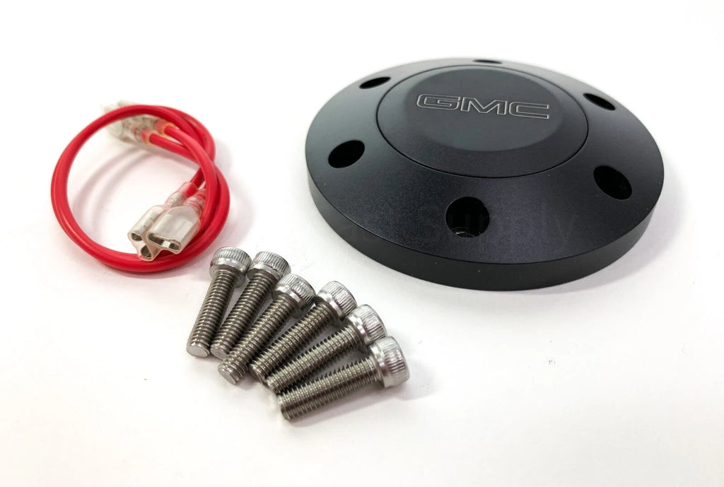 Horn Button 6 Hole with Engraved GMC Emblem for GMC Sierra (2001–2013)