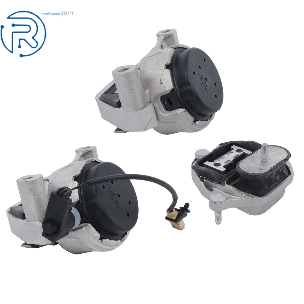 Set of 3 Engine & Trans Mounts for Audi A6 2.0L FWD (2012-2018)