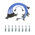 NGK Wire Set & 8 V-Power Spark Plugs for Ford Bronco F-150 Cougar V8
