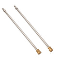 2PC Stainless Steel Extension Wand Kit for Pressure Washer Lance (4000 PSI)